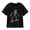 Black-60, variant on Boys Witch Hat Pumpkins and Bats Halloween T-Shirt, Spooky Graphic Short Sleeve Shirt for Fall and Seasonal Wear