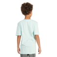 thumbnail image 2 of Boys 8-20 adidas Logo Bubble Tee Color: Semi Aqua Flash Size: LARGE, 2 of 4