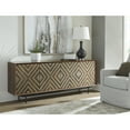 thumbnail image 2 of Signature Design by Ashley Dreggan Brown & Grayish Gold Accent Cabinet, 2 of 3