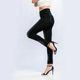 thumbnail image 5 of Baqcunre Womens Jeans Elastic Jeans Leggings Thermal Stripe Print Imitation Denim Leggings Tights Hiking Yoga Hip Pants Womens Pants Skinny Jeans For Women Womens Leggings Black XS-3XL, 5 of 8