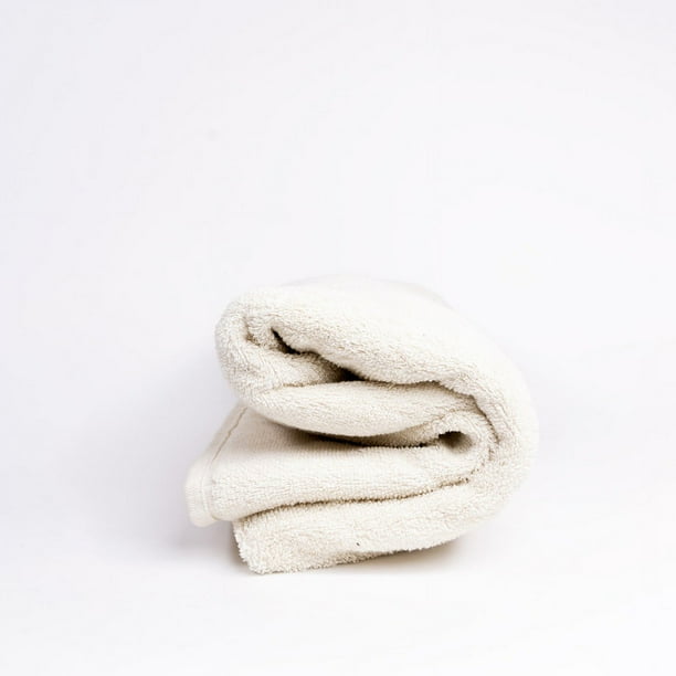 Tienda Basics Toalla De Secado Rápido, 100% Algodón, Paquete De 12, Color Blanco