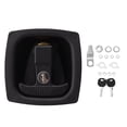 thumbnail image 1 of T Handle Door Latch 4x6mm Hole Spacing Zinc Alloy Folding Rotary Compression Toolbox Entrance Locking Latch for RV Boat, 1 of 20