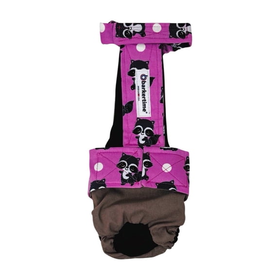 Barkertime Rascal Dots Dog Diaper Overall