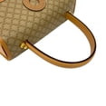 thumbnail image 4 of Pre-Owned CELINE Macadam Circle Logo Leather 2-way Handbag Shoulder Bag Beige 06863 (Good), 4 of 10