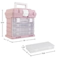 thumbnail image 3 of Organizador portátil Tool Box Stalwart para piezas pequeñas con cajones, 3 of 6