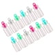thumbnail image 4 of EeaseMX 50 mini frascos de vidrio transparentes de 2 ml, botellas de vidrio selladas con tapón de plástico (10 x 18 mm), 4 of 7