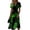 Army Green, variant on Halloween Dresses for Women Ghost Pumpkin Short Sleeve Funny Dresses V Neck Horror Causal Dress, XL