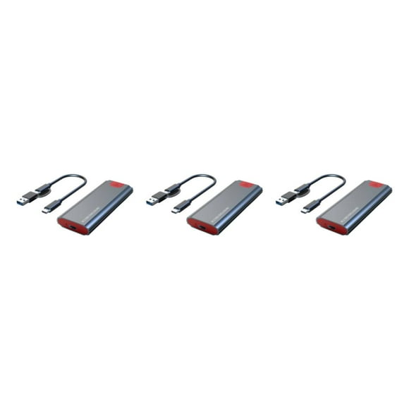 Matsuzay M.2 NVMe SSD Enclosure Case USB3.1 Gen2 HDD Box Ligero USB3.2 USB-C PCIe 3.0 Disco duro móvil Gris en cable Type1 NO1