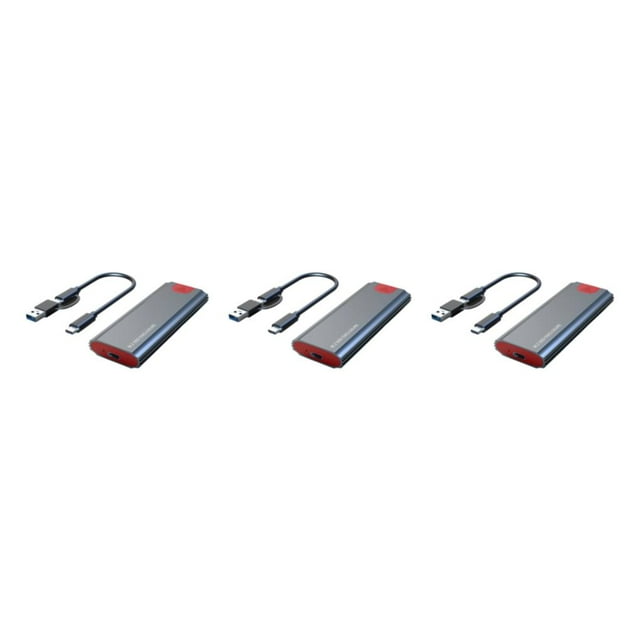 Matsuzay M.2 NVMe SSD Enclosure Case USB3.1 Gen2 HDD Box Ligero USB3.2 USB-C PCIe 3.0 Disco duro móvil Gris en cable Type1 NO1