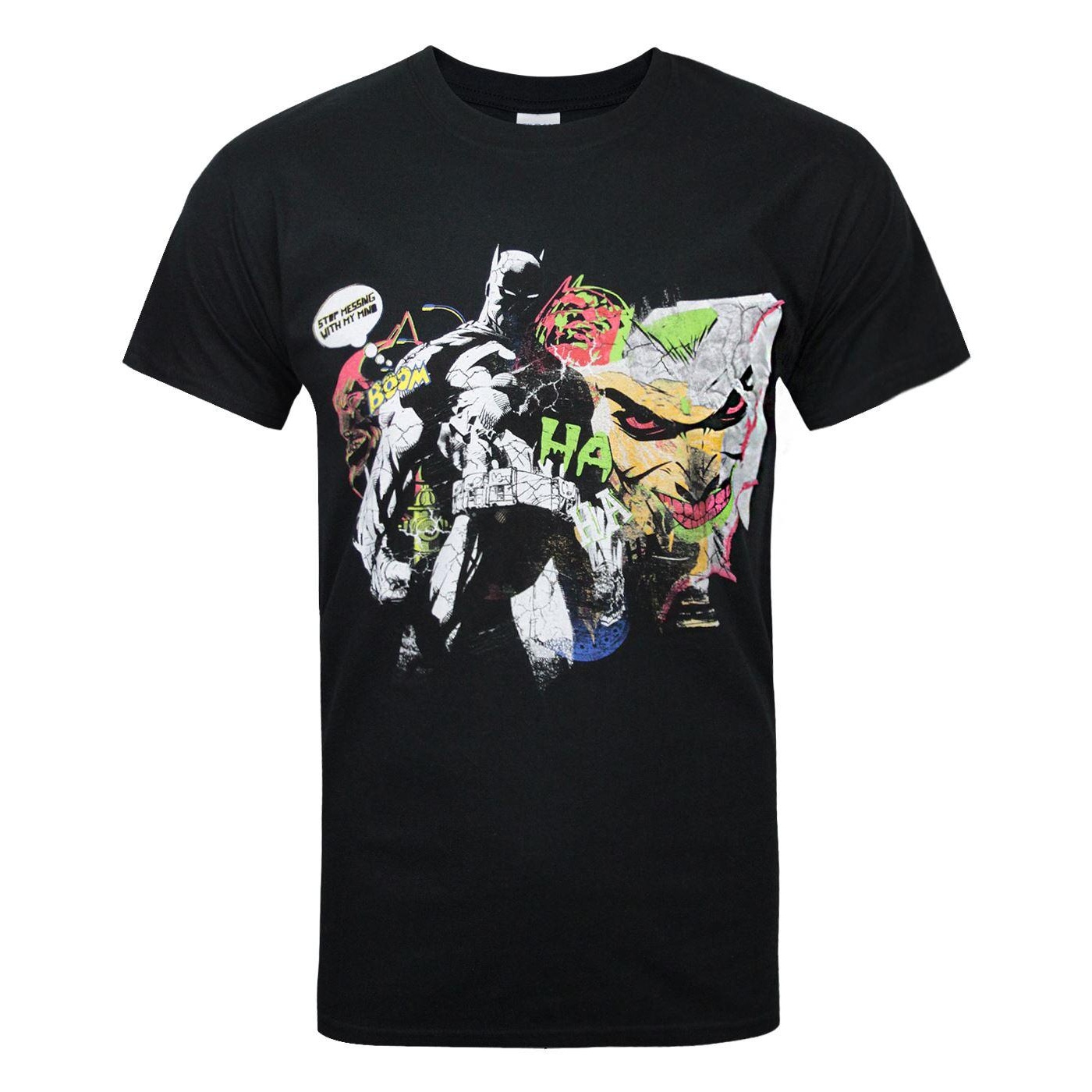 Batman Official Mens Joker Graffiti T 