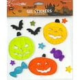 thumbnail image 3 of Serafina Home Halloween Window Gel Clings: Cute Trick or Treat Colorful Jack O Lantern Pumpkins and Ghosts Bats Candy Stars, 3 of 7