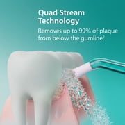 Philips Sonicare Cordless Power Flosser 3000 - Water Flosser with Innovative Quad Stream Technology, Oral Irrigator with 2 Flossing Modes and 3 Pressure Levels, Ipx7 Waterproof, White, HX3826/21