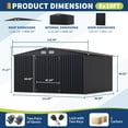 thumbnail image 2 of Yiwa 8' x 10' Waterproof Metal Shed, Outdoor Tool Storage with Metal Base & Locking Doors for Backyard/Patio, 2 of 8