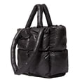 thumbnail image 4 of Bolso de mano de algodón con relleno cuadrado suave para mujer, bolso de mano sencillo y moderno, 4 of 5