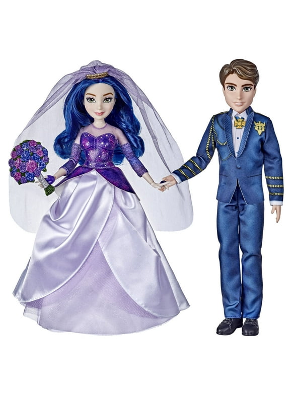 Disney Descendants The Royal Wedding Mal and Ben Fashion Dolls, Ages 6 and Up