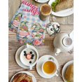 thumbnail image 4 of Spring Gnomes Kitchen Dish Towels for Drying Dishes Set of 2, Farmhhouse Floral Botanical Blue Plaid Waffle Weave Microfiber Hand Tea Bathroom Towels Quick Dry & Absorbent Towel 15.7x23.6, 4 of 7
