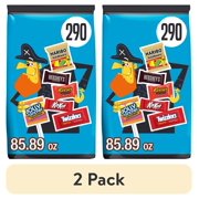 (2 pack) Hershey Miniatures Assorted Flavored Halloween Candy, Bulk Bag 85.89 oz, 290 Pieces