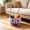 Purple, variant on Halloween Cotton Rope Woven Trick-or-Treat Basket, Pumpkin Face Handheld Storage Tote for Kids Candy Collecting