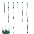 thumbnail image 1 of Novelty Lights LED Icicle Lights Pure White, 15 Feet 150 LED M5 Bulbs on 30 Drops with 6 Inch Spacing, 12-32" Drops, Commercial Grade Green Wire, Flicker Free and Energy Efficient, Connectable, 1 of 6