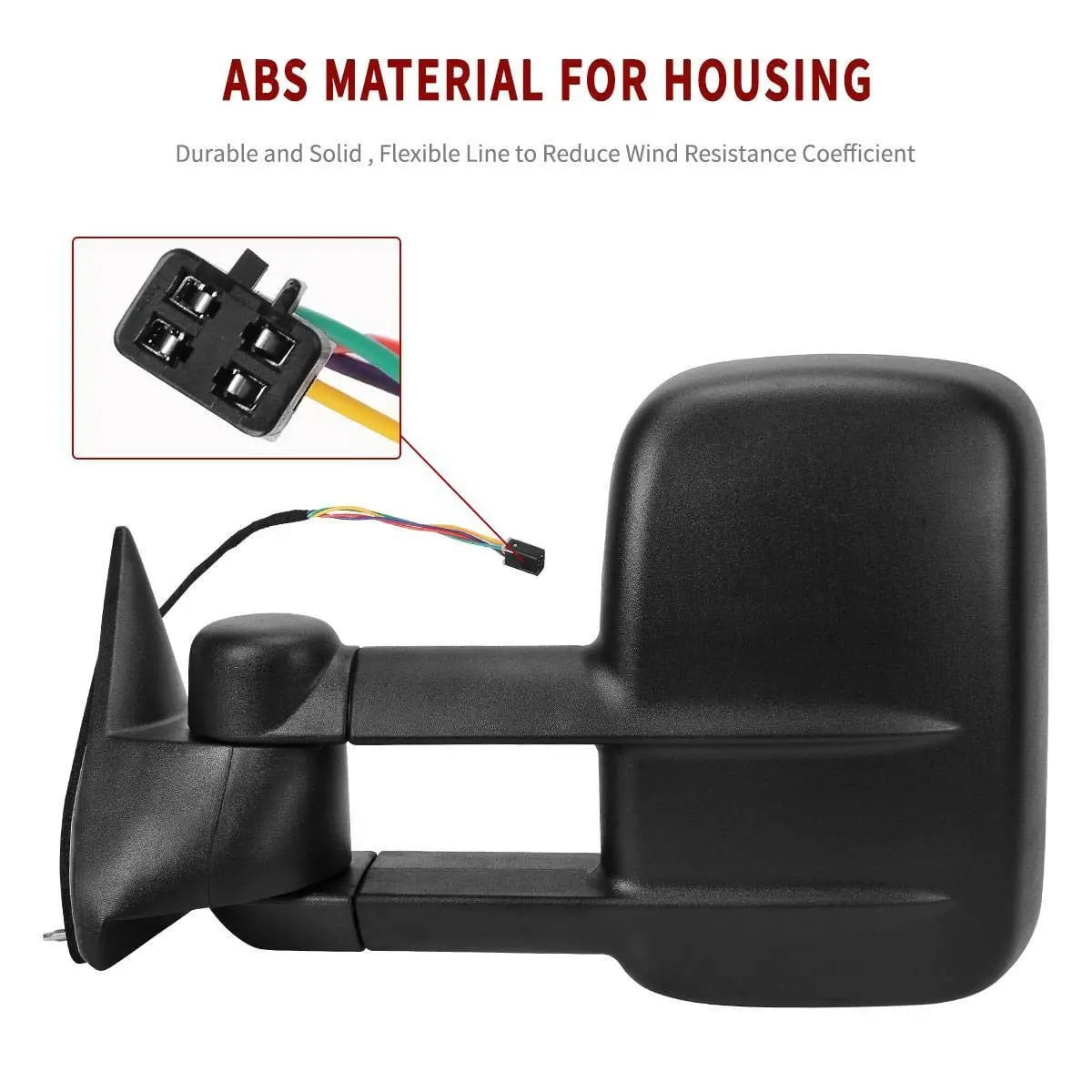 Ledkingdomus Power Side Towing Mirrors For 1988-1998 Chevy GMC C/K 1500 2500 3500 Truck Pair