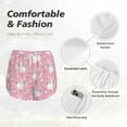 thumbnail image 6 of Lsque Rabbit And Flower Printed Women's Running Shorts with Liner Pockets,Elastic Quick Dry Workout Athletic Gym Yoga Shorts,Womens High Waist Shorts-X-Large, 6 of 9