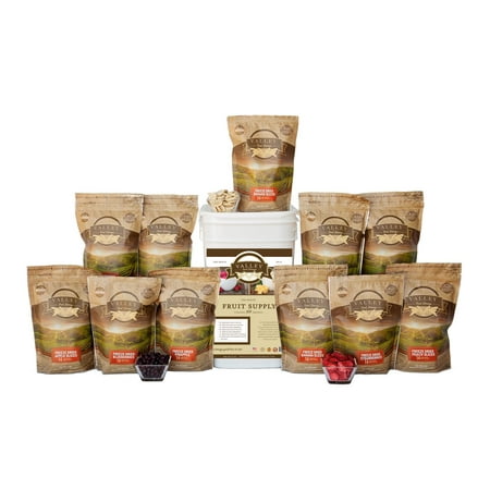 Kettle Valley Fruit - Valley Food Storage Freeze Dried Fruit Bucket Food Pouch