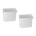 thumbnail image 1 of Alpine Industries Réceptacle de Serviette Hygiénique en Plastique Durable Blanc 2 Unités, 1 of 11