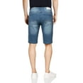 thumbnail image 2 of Men's Flex Stretch Slim Skinny Fit Casual Denim Jeans Shorts, Light Blue, 2 of 8