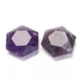 thumbnail image 2 of U8MO 10pcs Natural Amethyst Hexagon Pendants Smooth Gemstone Charms Craft 28~29x25mm, 2 of 2