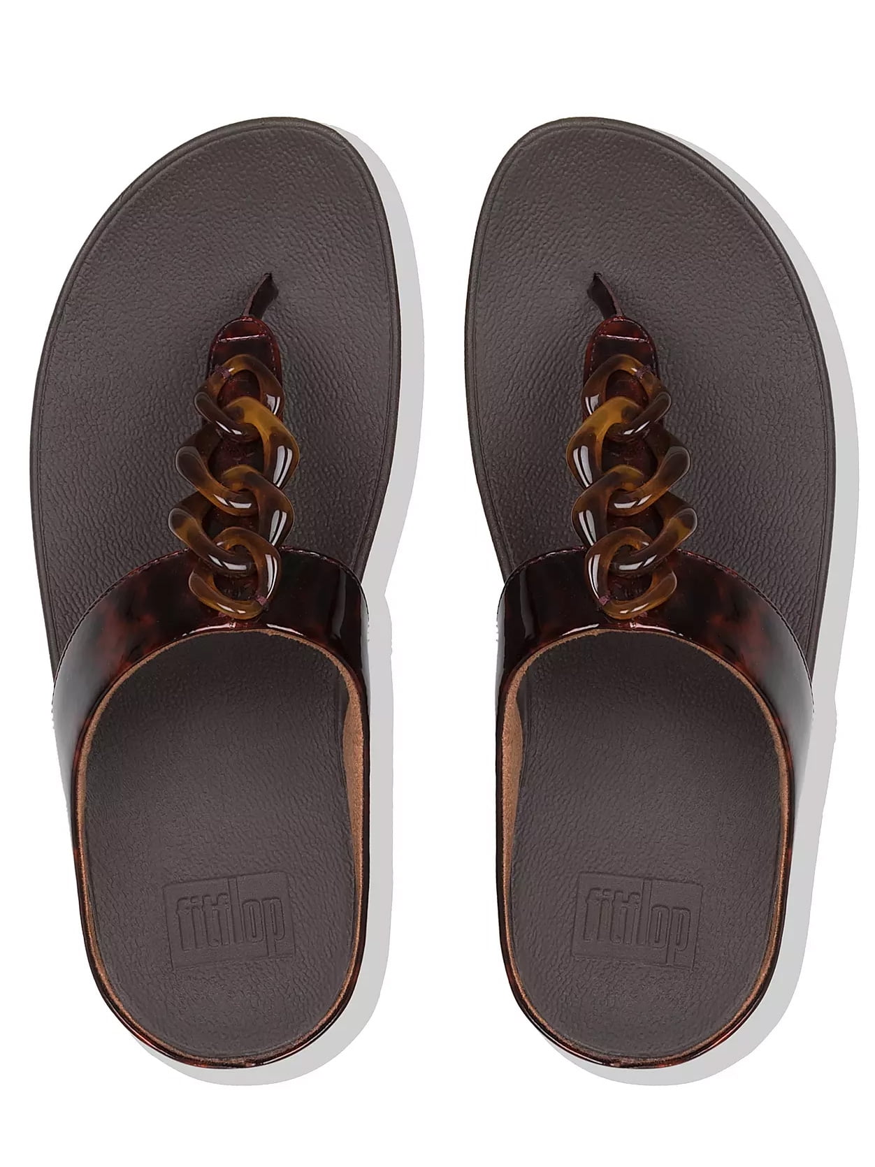 tortoise shell flip flops