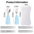 thumbnail image 2 of Stainless steel children's tableware set and Self-feeding baby silverware silicone, 2 of 5