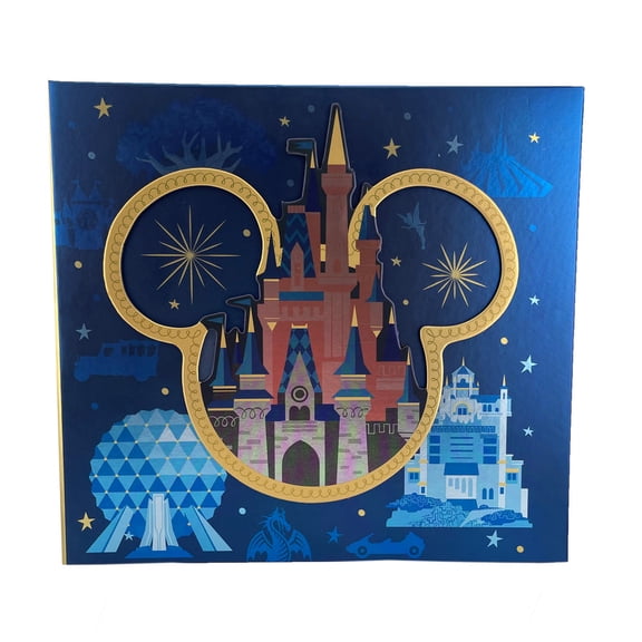 Disney Castle Photo Album - Four Parks Icons Walt Disney World Blue