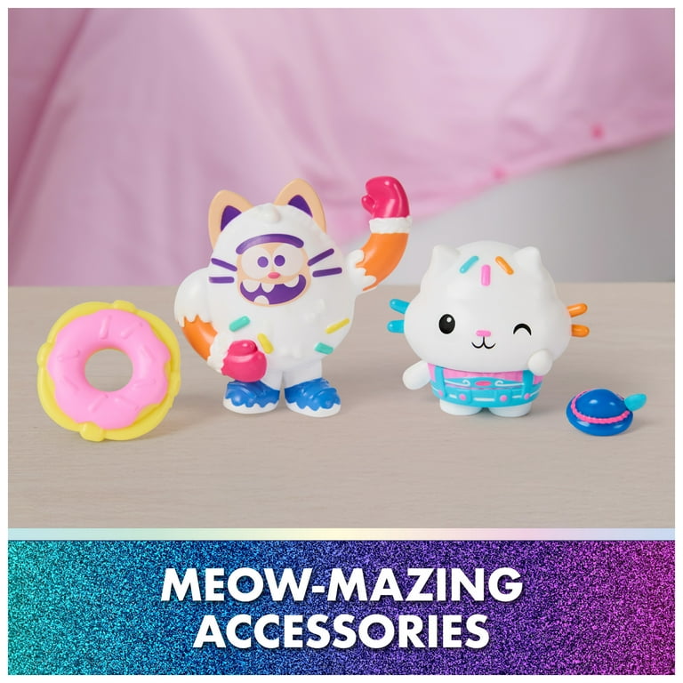 Gabby's Dollhouse Movie Figures: Cakey Cat & Cookie Bobby with