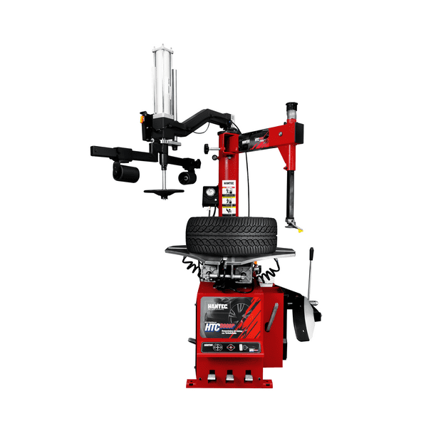 Desmontadora de Llantas 13 a 28 HANTEC con Turboinflado Máquina Cambiadora de Llantas Profesional para Taller Mecánico Uso Rudo