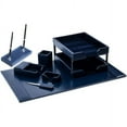 thumbnail image 2 of Dacasso Navy Blue Bonded Leather 9-piece Desk Set - Leather, Velveteen - Navy Blue - 1 Each, 2 of 3