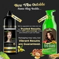 thumbnail image 4 of (2 pack) Herbishh Combo Pack - 2 Pc Hair Color Shampoo, Long Lasting Color, (500 ml, Black) + 1 Pc Argan Hair Mask, Nourishes Dry & Frizzy Hair (150 ml), 4 of 10