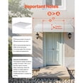 thumbnail image 5 of 60x42 Inch Wide Aluminum Outdoor Awning Multi Purpose Door Window Rain Sun Protection Canopy, 5 of 6