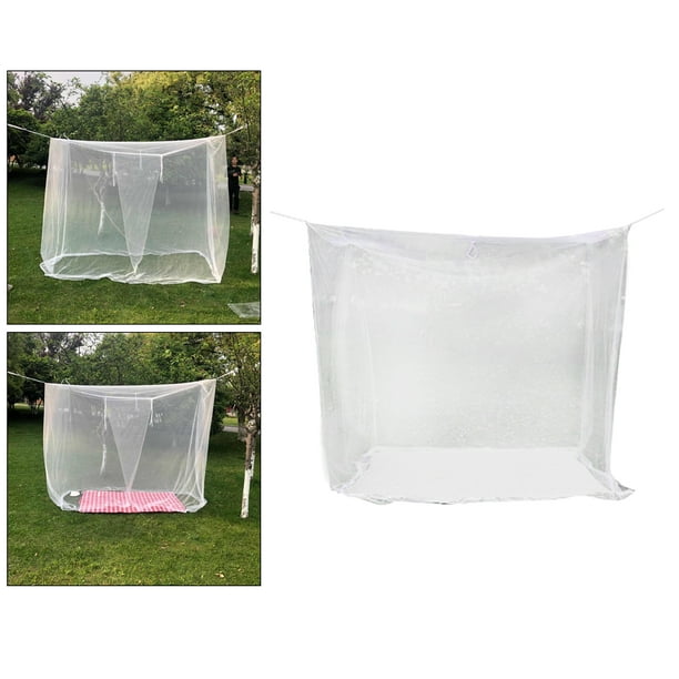 200x200x180cm Fabric Camping Mosquito Net Indoor Outdoor Travel Insect  Netting