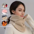 thumbnail image 3 of SNNROO Women‘s Versatile Solid Color Warm Scarf For Autumn And Winter  Soft Comfortable Windproof Outdoor Travel Scarf, 3 of 7