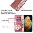 thumbnail image 2 of Case for FOXDOCK Google Pixel 6a Glitter Zipper Wallet Case with Short Hand Strap, 2 of 4