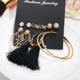 thumbnail image 2 of Xihbxyly Conjunto de Pendientes de Diamantes de Imitación, Elegantes Pendientes de Perlas de Cristal, Elegantes Joyas de Aleación para Mujer, Accesorios de Moda Versátiles para Fiestas, Bodas y Regal, 2 of 7