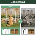 thumbnail image 2 of FXW Garden Fence Outdoor for the Yard – 40in(H) x 54.7ft(L) Heavy Duty Metal Animal Barrier for Dog and Rabbit, Decorative Dog Fence, 24 Panels, White, 2 of 6