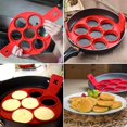thumbnail image 4 of 2018 New Upgrade Pancake Molds Silicone 7 Circles Reusable Non Stick Egg Mold Ring Pancake Maker, 4 of 9