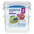 thumbnail image 5 of Sistema Klip It Food Storage Container, 1.6 Cups, Plastic, 2-Pack (Colors May Vary), 5 of 5