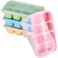thumbnail image 1 of KAIYANG paquetes de bandejas para cubitos de hielo, moldes de silicona para helado fáciles de quitar con tapas extraíbles, 1 of 5