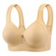 thumbnail image 2 of Puntoco Sujetadores para mujer sin aros con estampado de mujer fruncido en talla grande para uso diario, ropa interior sin aros, 2 of 3