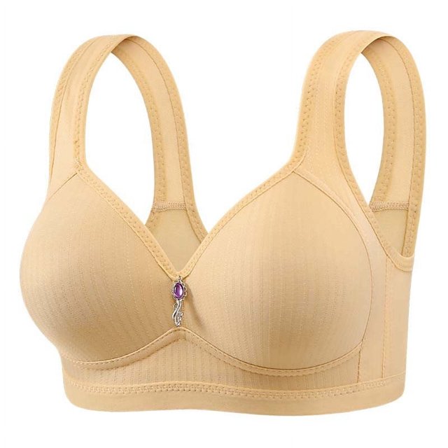 Everyday Bra for Women Full Coverage Compression Bra Comfort Breathable No Underwire Bras Lightly Padded Bras