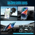 thumbnail image 2 of delpattern Wireless Car Charger 15W Fast Wireless Charger for Car Auto Clamping, Fit for iPhone 15 14 13 12 11 Pro Max Xs, Samsung Galaxy S23 Ultra S22 S21 S20 S10 S9 Note 9, 2 of 9