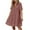 LYQ1_Pink, variant on Meichang Women's Summer Dress Cotton Button Down Short Sleeve Collar Tshirt Dresses Casual Flowy Loose Mini Beach Dress