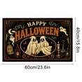 thumbnail image 3 of TanSiDing Halloween Mat, Soft Polyester Fleece Bathroom Floor Mat, Non-Slip Ghost Pattern Carpet, Decorative Entryway Rug for Spooky Home Decor 60*40cm, 3 of 6